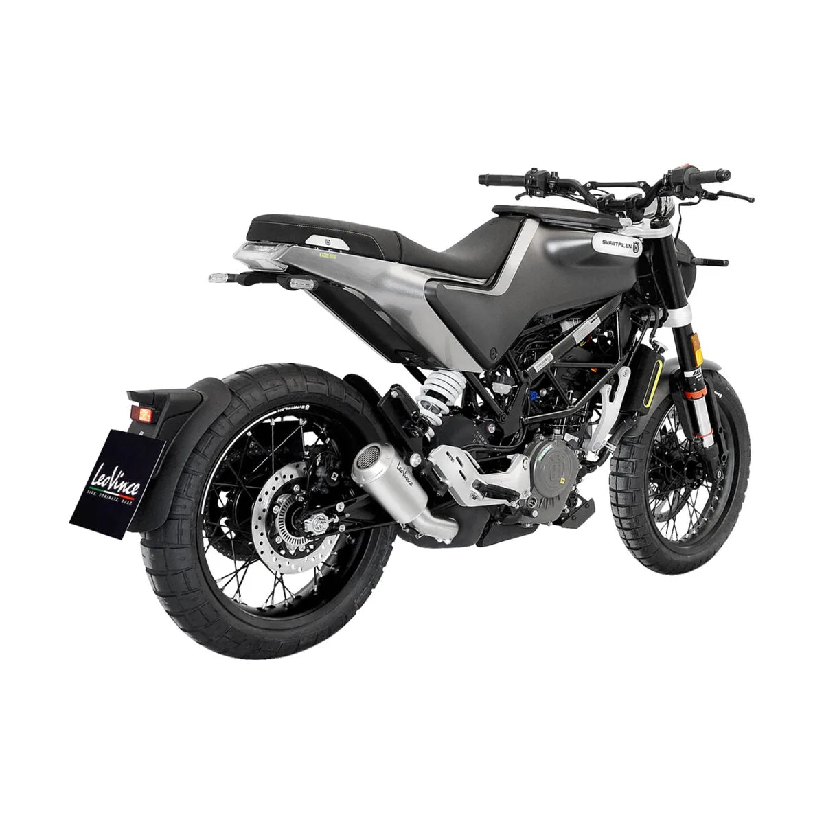 Husqvarna VITPILEN 401 (20-23) m.fl. LeoVince LV-10 slip-on – rustfri – ekstra produktvisning af lyddæmper, finish og detaljer 3