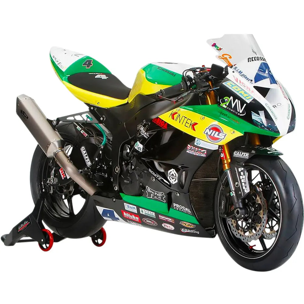 Kawasaki ZX-6R / 636 (09-25) Force komplet udstødning, titanium – Spark – monteret på motorcykel, design og linjeføring, billede 2
