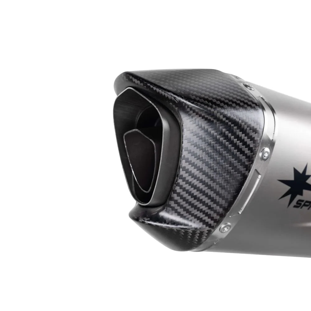 BMW R 1300 GS (23-26) Force Evo slip-on, titanium – Spark – detalje af materialer, svejsninger og udførelse, billede 7