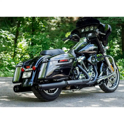 Harley-Davidson Touring (17-25) 4-1/2" MK45 Performance Mufflers, sort / Ceramic, Thruster end cap, sort / poleret end cap – S&S Cycle – ekstra produktvisning 2