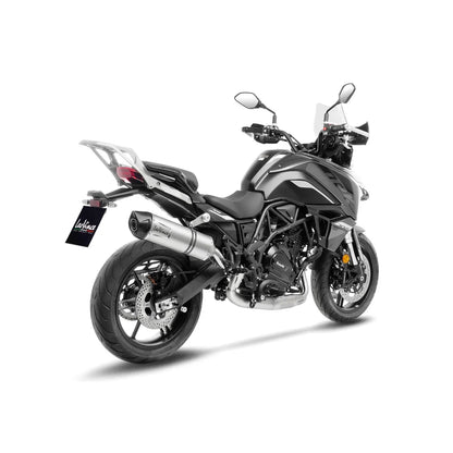 Benelli TRK 702 X (23-24) m.fl. LeoVince LV One EVO slip-on – rustfri – ekstra produktvisning af lyddæmper, finish og detaljer 4