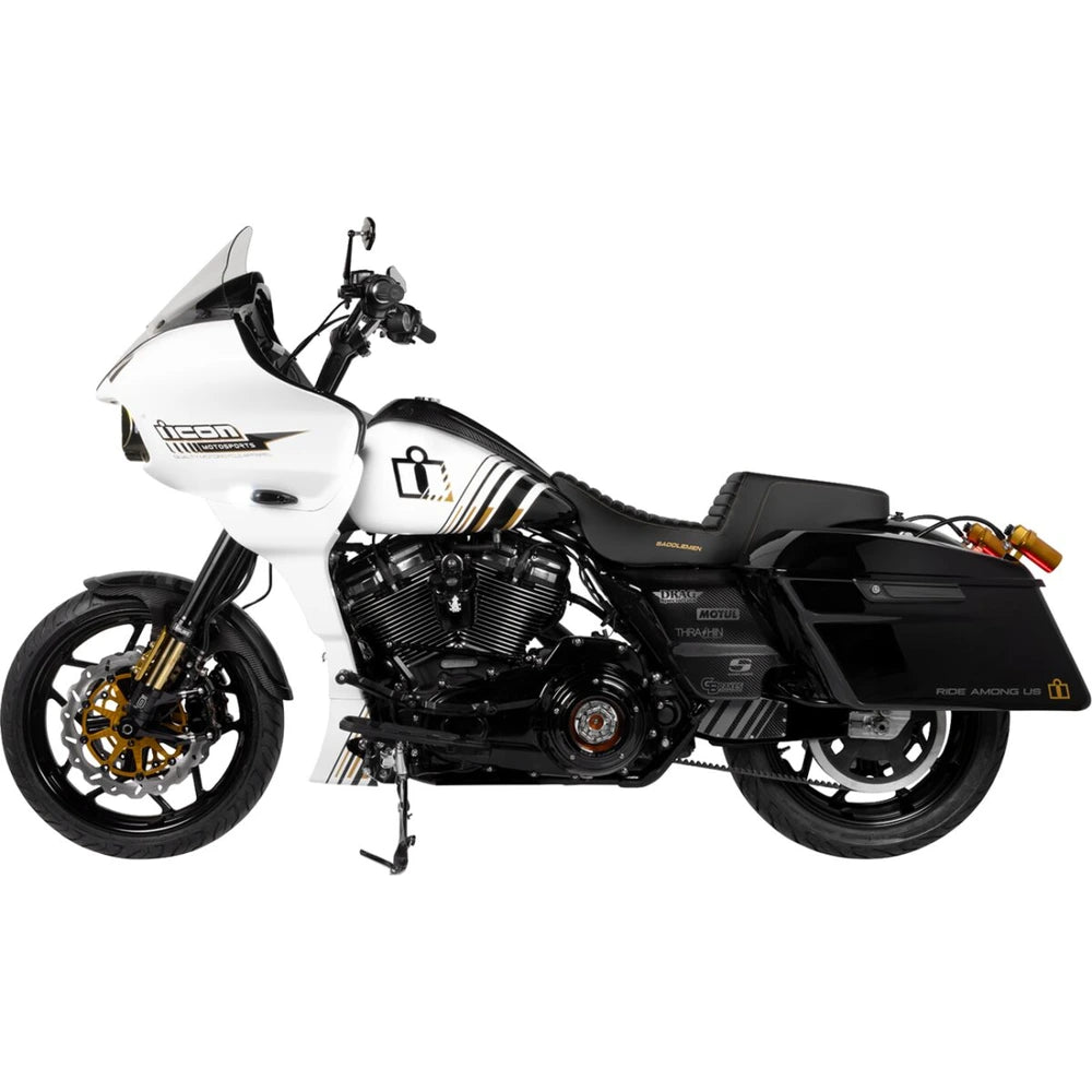 Harley-Davidson Touring (08-24) Step-Up 2-up sæde Front Tuck-n-Roll, 18,5 cm (7-1/4") – Saddlemen – ekstra produktvisning med fokus på form, polstring, syninger og finish – billede 4