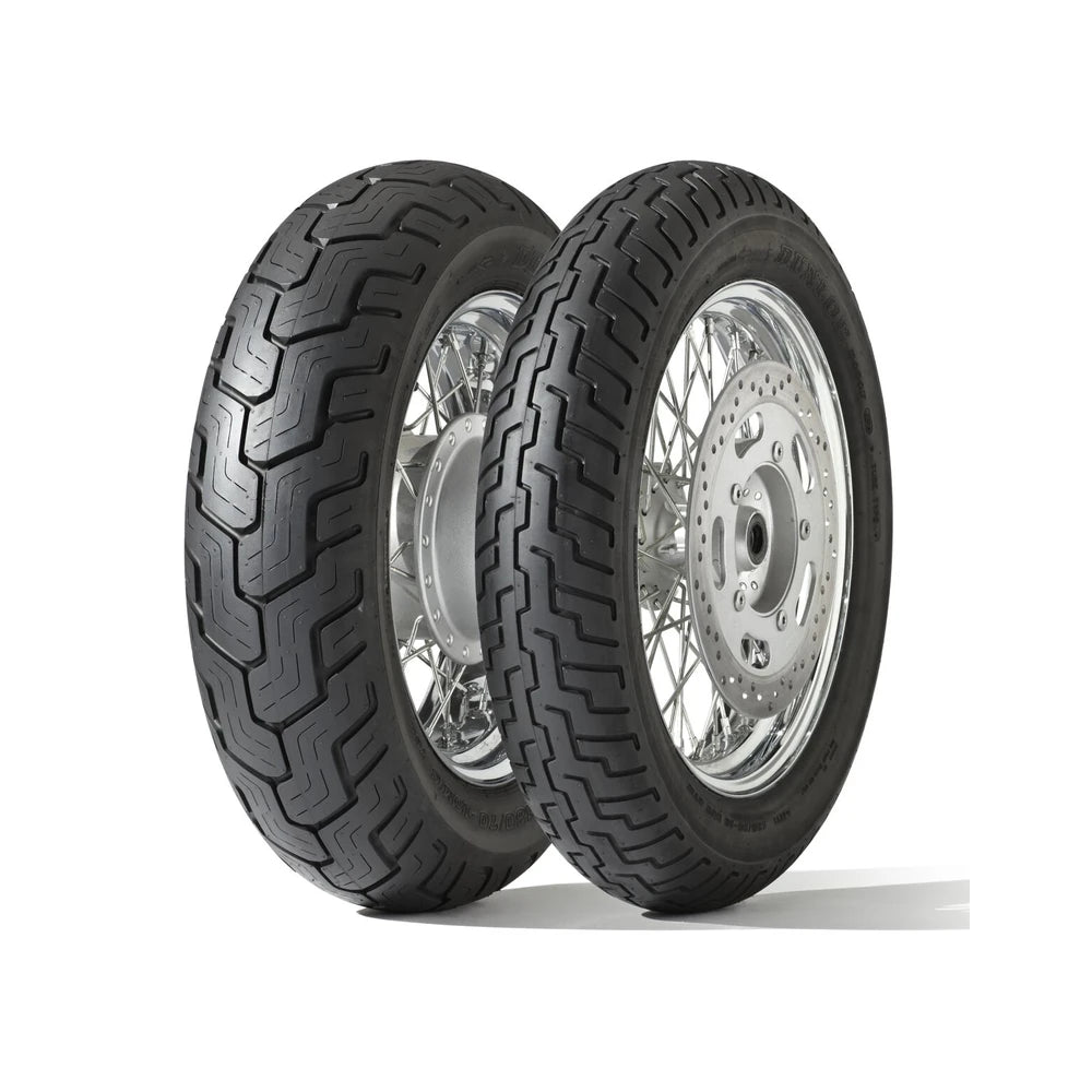 Dunlop D404 120/90-17 64S TT spec. G – fordæk – originalt Dunlop fordæk med stabil cruiser-kørsel og god komfort. Køb hos Mo2parts. Produktbillede 2.