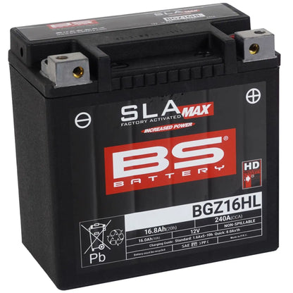 BS Battery BGZ16HL 12V 16Ah 240A AGM MC batteri