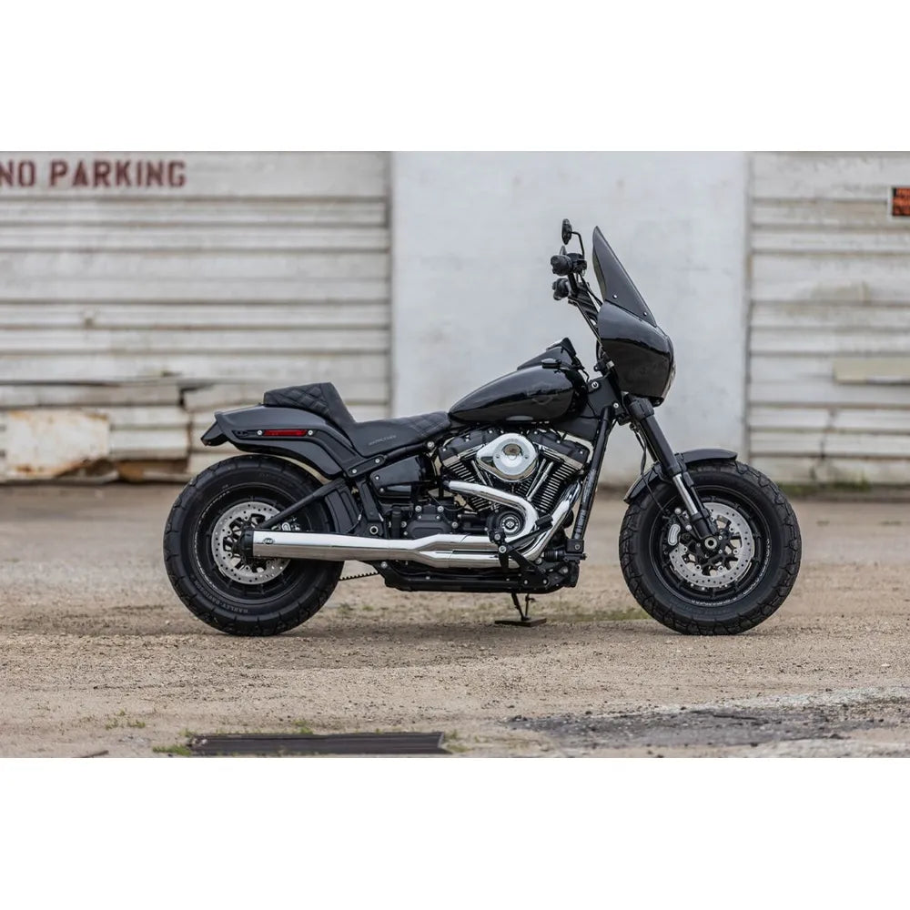 Harley-Davidson Softail / Dyna (18-23) SuperStreet 2:1 Exhaust System, krom, Straight-Cut end cap – S&S Cycle – konstruktion og finish 5