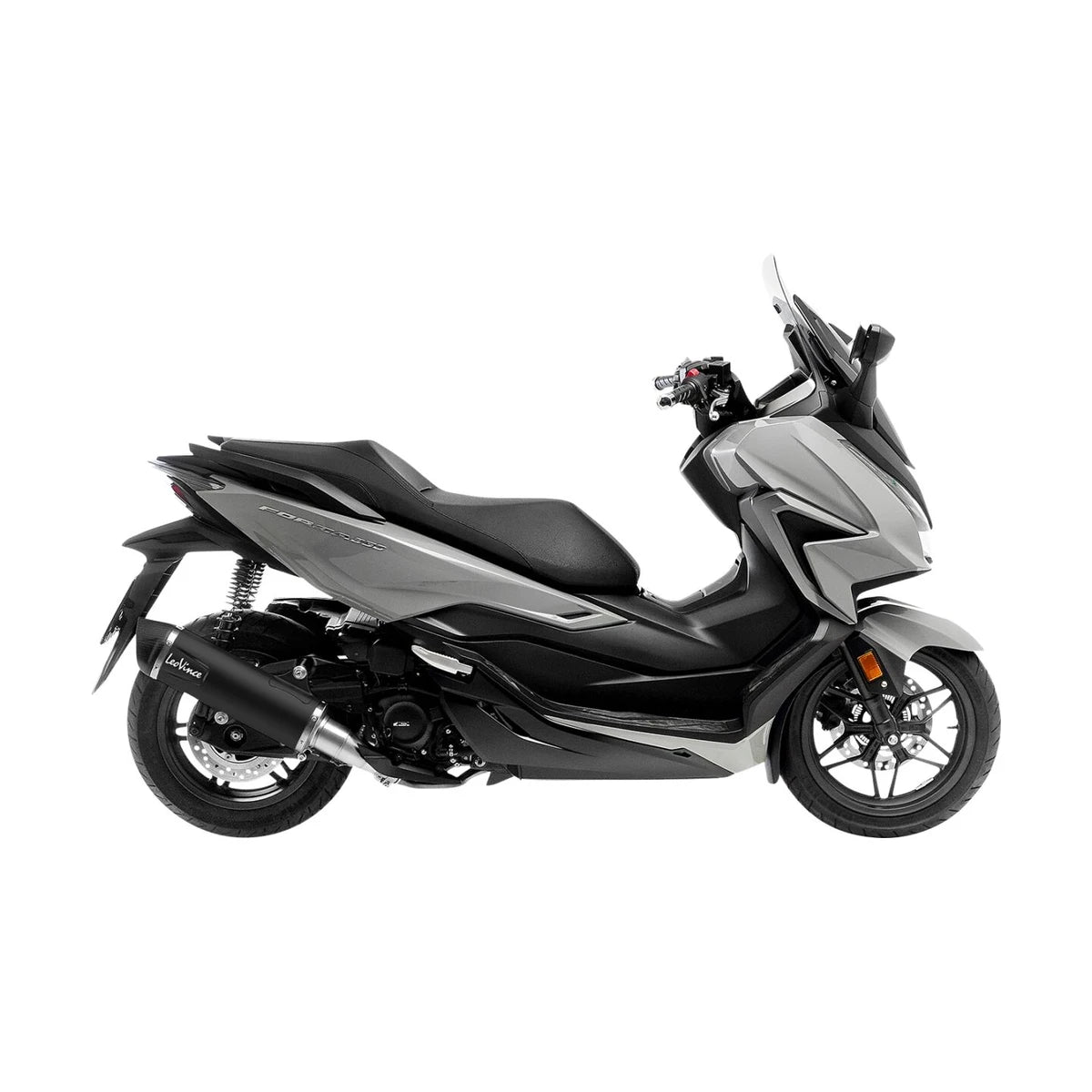 Honda NSS 350 (21-24) LeoVince Nero slip-on – rustfri – ekstra produktvisning af lyddæmper, finish og detaljer 5