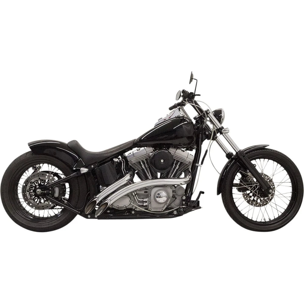 Harley-Davidson Dyna / Softail (86-17) Radial Sweepers komplet udstødning, krom – Bassani