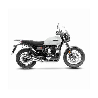Honda GB 350 S (25-26) LeoVince Classic Racer slip-on – rustfri – børstet – ekstra produktvisning af lyddæmper, finish og detaljer 2