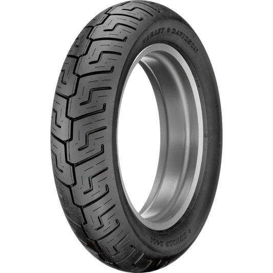 Dunlop D401 130/90B16 73H TL – bagdæk – originalt Dunlop bagdæk med Harley cruiser-stabilitet og jævnt slid. Køb hos Mo2parts.