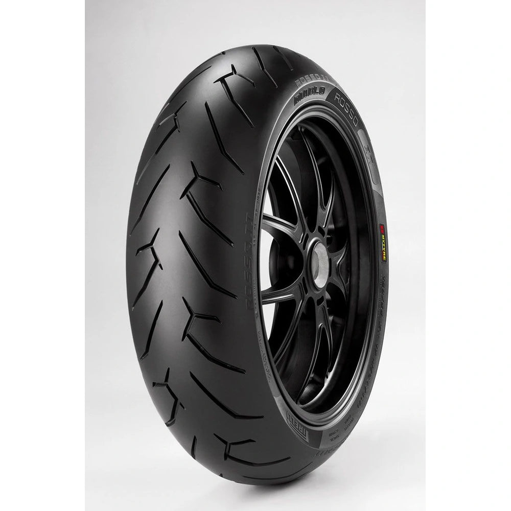 Pirelli Diablo Rosso II 200/50 ZR17 (75W) TL – bagdæk – originalt Pirelli bagdæk med skarpt greb, hurtig styring og masser af køreglæde. Køb hos Mo2parts.