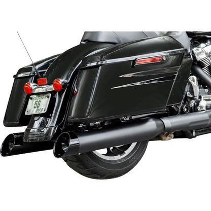 Harley-Davidson Touring / Trike (17-25) 4-1/2" MK45 Cutlass Performance Mufflers, sort, Cutlass end cap, sort / Gloss end cap – S&S Cycle – ekstra produktvisning 2