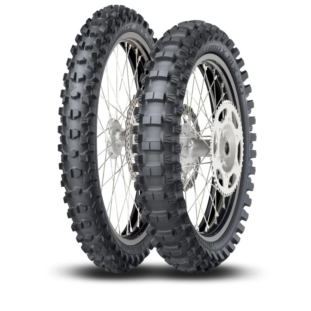 Dunlop Geomax MX34 120/80-19 63M TT – bagdæk – originalt Dunlop bagdæk med maksimalt MX-greb på blødt til mellemfast underlag. Køb hos Mo2parts.