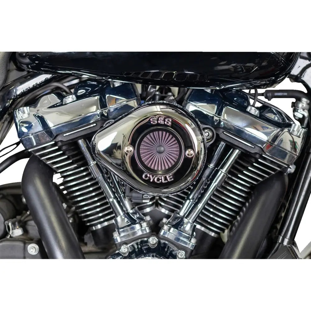 Harley-Davidson modeller (17-24) Air Stinger Stealth Air Cleaner Kit, Air Stinger / Stealth, Teardrop, krom – S&S Cycle – produktdetalje 4
