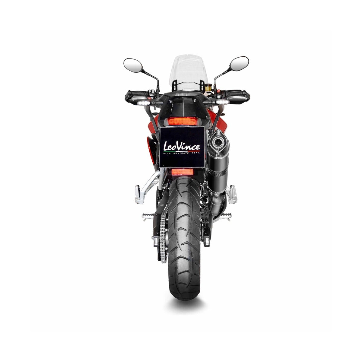 Triumph Tiger 850 (22-24) m.fl. LeoVince LV One EVO slip-on – rustfri – ekstra produktvisning af lyddæmper, finish og detaljer 5