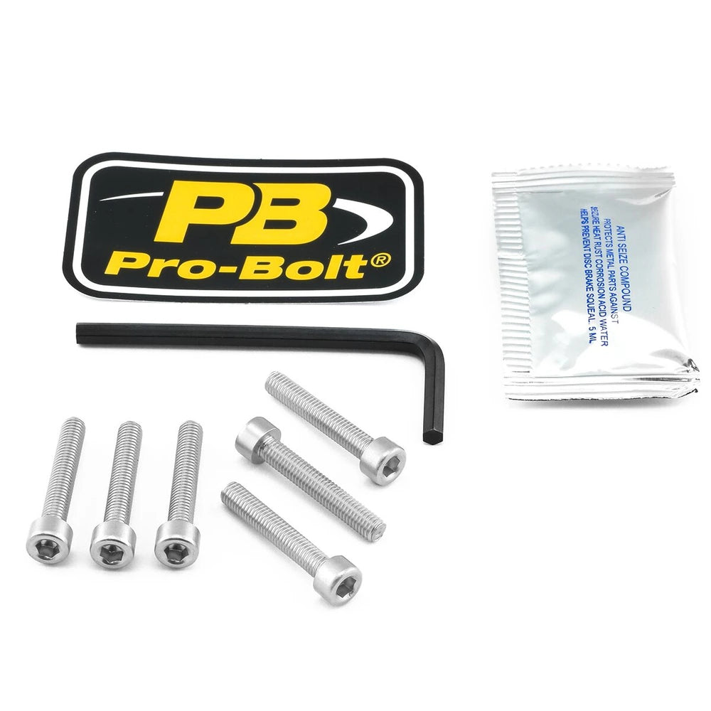 Tankdækselboltsæt, 6 stk. – 7075-T6 aluminium, sølv, TBM060 – Pro-Bolt
