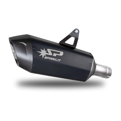 BMW R 1300 GS (23-26) Fighter Evo slip-on, sort – Spark – fritlagt produktvisning