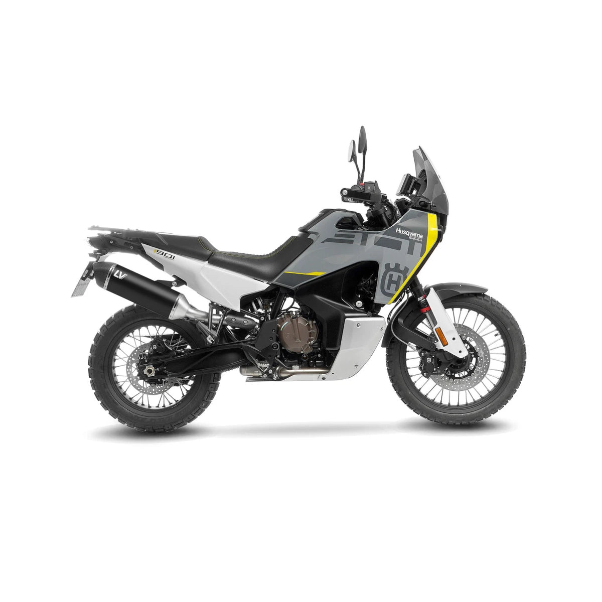 KTM 790 Adventure (19-26) m.fl. LeoVince LV-14 slip-on – rustfri – godkendt – sort – ekstra produktvisning af lyddæmper, finish og detaljer 6