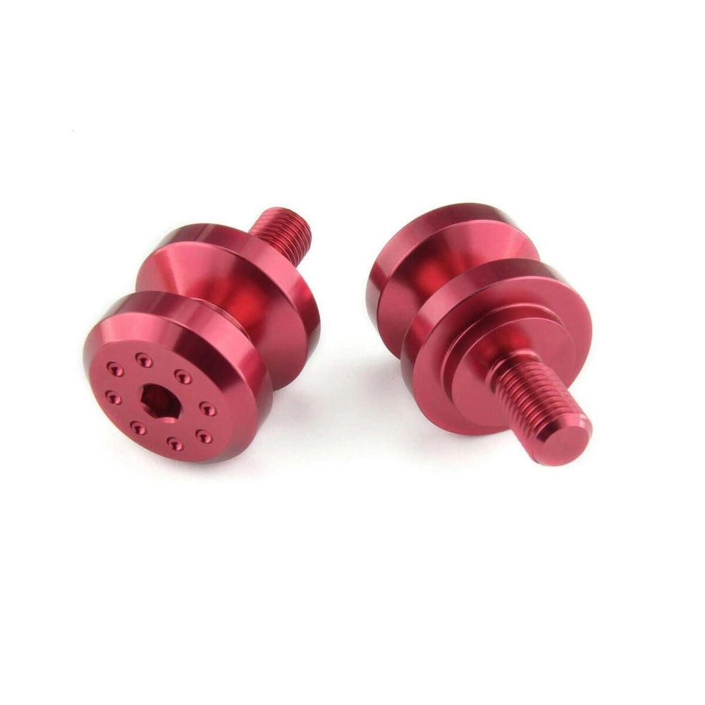 Paddock-spools, M10 x 1.00, 2 stk. – 7075-T6 aluminium, rød, BOB8 – Pro-Bolt