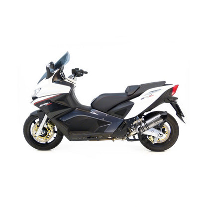 Gilera GP 800 (07-12) m.fl. LeoVince LV One EVO slip-on – rustfri – ekstra produktvisning af lyddæmper, finish og detaljer 4