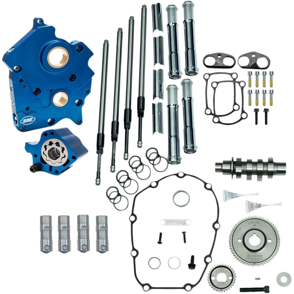 Harley-Davidson Touring (17-26) 475G Gear Drive Cam Chest Kit, chrome pushrod tubes – S&S Cycle