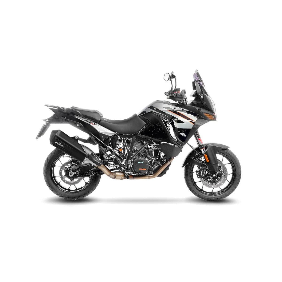 KTM SUPER Adventure 1290 (15-20) m.fl. LeoVince LV-12 R slip-on – rustfri – ekstra produktvisning af lyddæmper, finish og detaljer 4