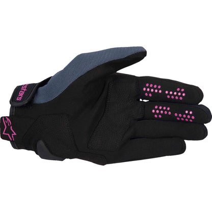 MC handsker Women's Chrome, dame – Asphalt Black/Blå/Lilla, str. XL fra Alpinestars – produktdetalje 2