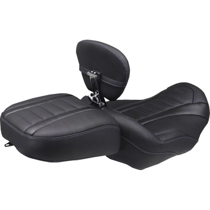 Harley-Davidson Touring (23-26) Touring Wide passagersæde, blå syning – Mustang – Mustang varenr. 88420SB – ekstra produktvinkel med fokus på form og finish – billede 3
