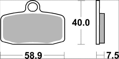 Ekstra produktbillede af Husqvarna TC 85 19/16 14-26 bremseklodser – Brembo SX 07GR20SX