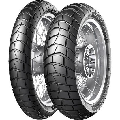 Metzeler Karoo Street 150/70R18 70V TL – bagdæk – alternativt produktbillede med fokus på dækprofil og design.