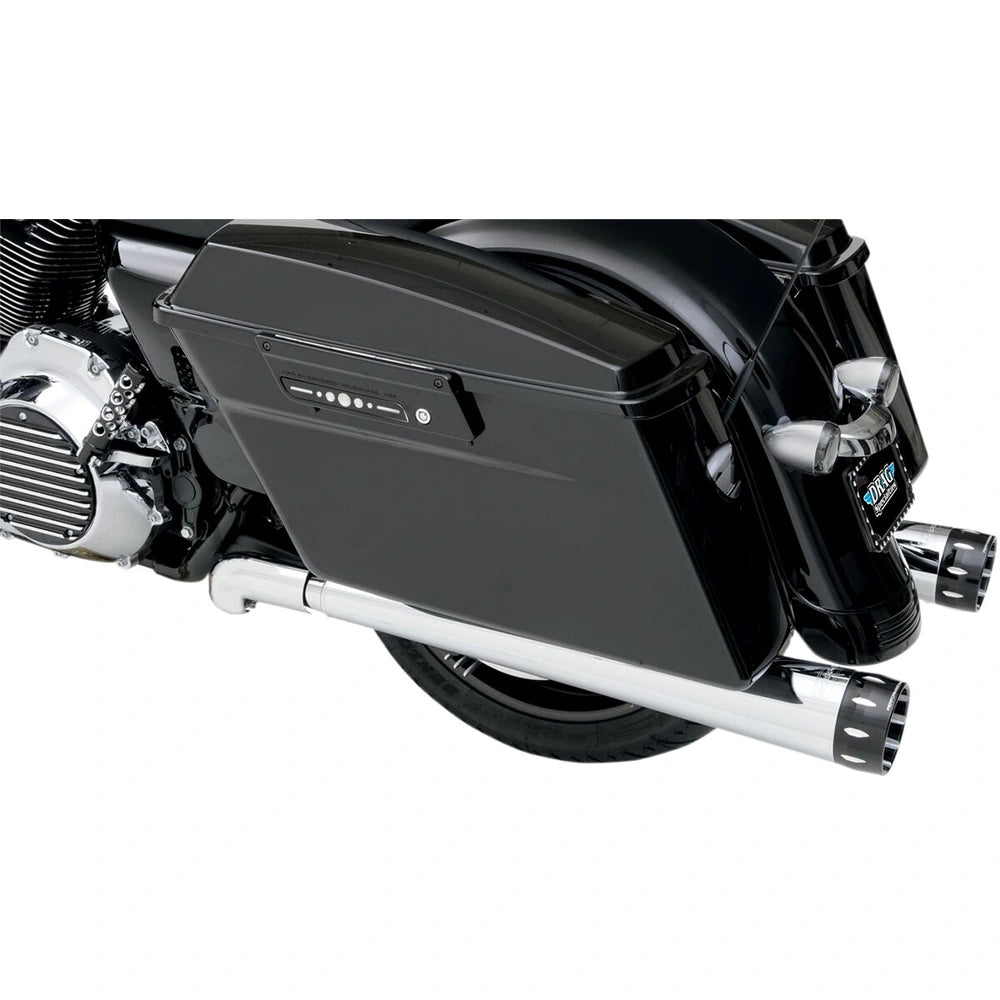 Harley-Davidson Touring (95-26) Megaphone slip-on udstødninger, krom, tapered, med 2-1/2" perfor… – ekstra produktvisning 2 med fokus på design og detaljer