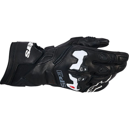 MC handsker SP-9, herre – Sort/Hvid, str. M fra Alpinestars – primært produktbillede