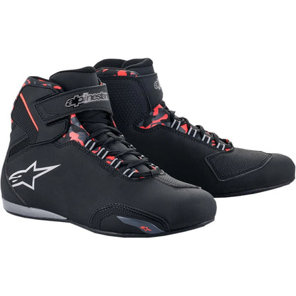 MC sko Sektor Waterproof, herre – Sort/Grå/Rød, str. US 8 fra Alpinestars – primært produktbillede