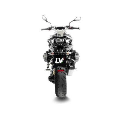 BMW R1250RT (19-24) LeoVince LV-12 R slip-on – rustfri – titanium-look – ekstra produktvisning af lyddæmper, finish og detaljer 3