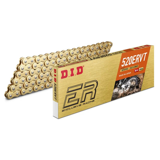 DID 520 ERVT X-Ring MC-kæde, 114 led i guld – til racing, motocross og enduro
