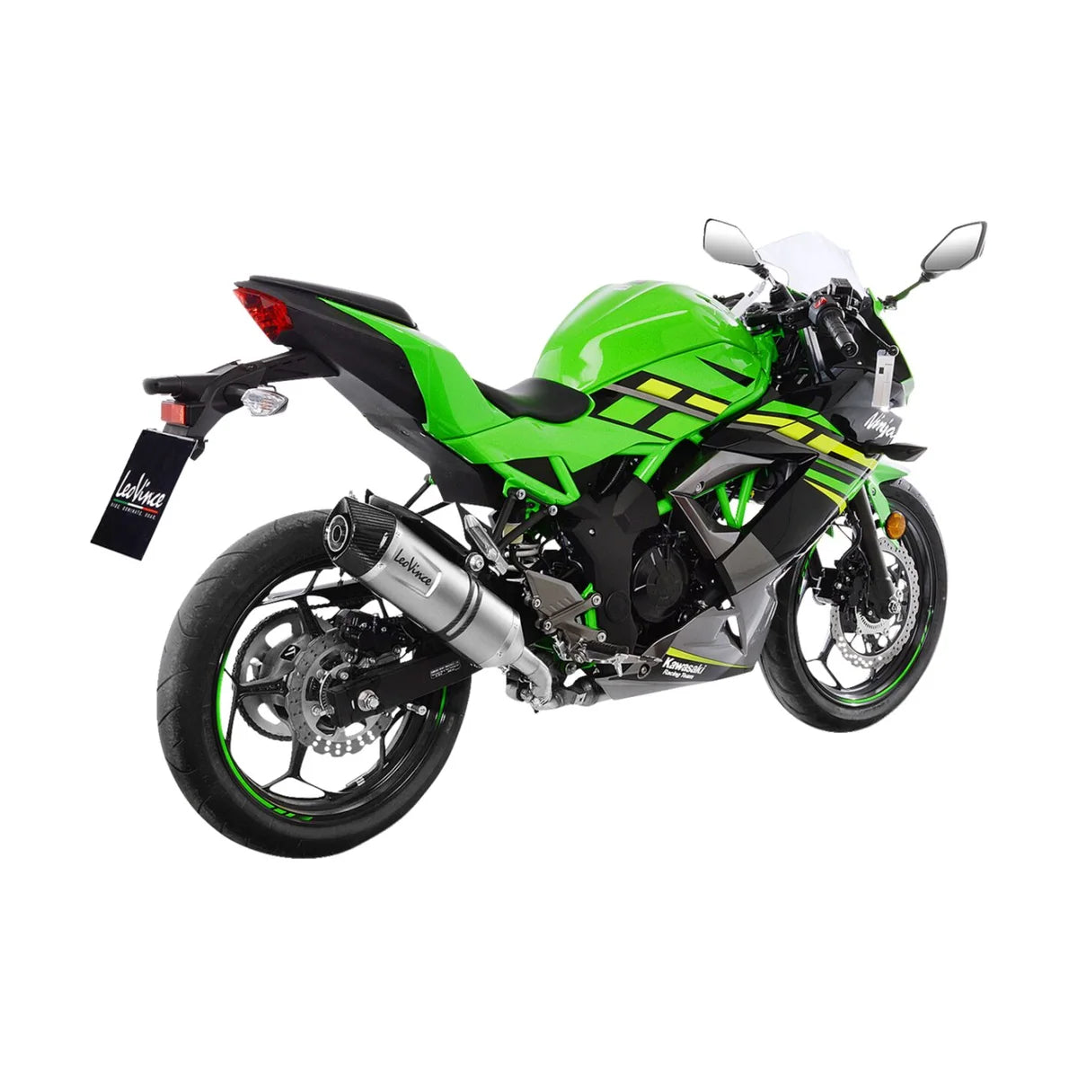 Kawasaki Z125 (19-24) m.fl. LeoVince LV One EVO slip-on – rustfri – ekstra produktvisning af lyddæmper, finish og detaljer 5