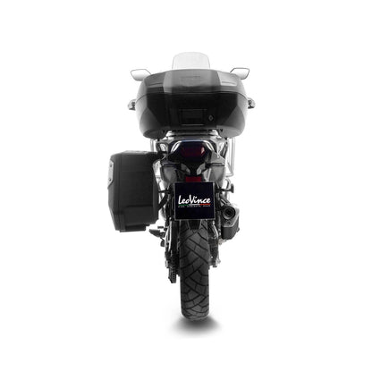 Honda XL 750 (23-26) LeoVince LV-14 slip-on – rustfri – sort – ekstra produktvisning af lyddæmper, finish og detaljer 7