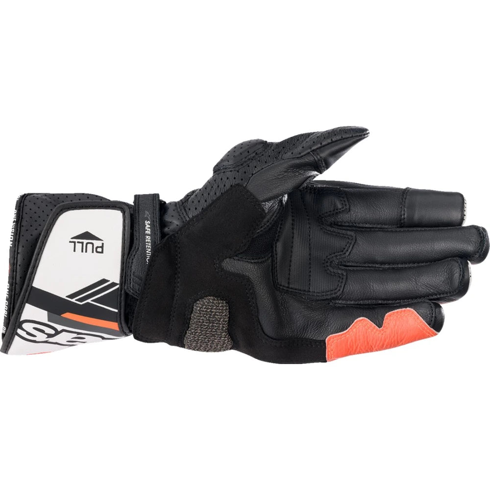 MC handsker SP-8 V3, herre – Sort/Fluorescerende rød/Hvid, str. L fra Alpinestars – produktdetalje 2
