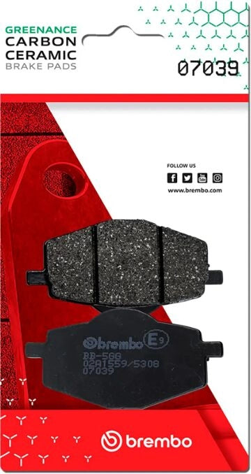 Ekstra produktbillede af Yamaha DT 50 R 89-12 bremseklodser – Brembo Genuine CC 07039