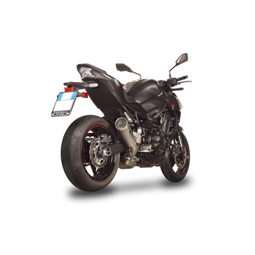 Kawasaki Z 900 (20-24) GRID-O slip-on, titanium – Spark – produktdetalje fra alternativ vinkel, billede 2