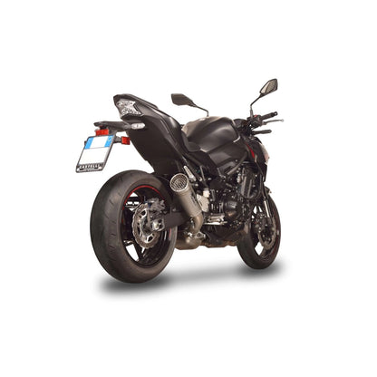 Kawasaki Z 900 (20-24) GRID-O slip-on, titanium – Spark – produktdetalje fra alternativ vinkel, billede 2