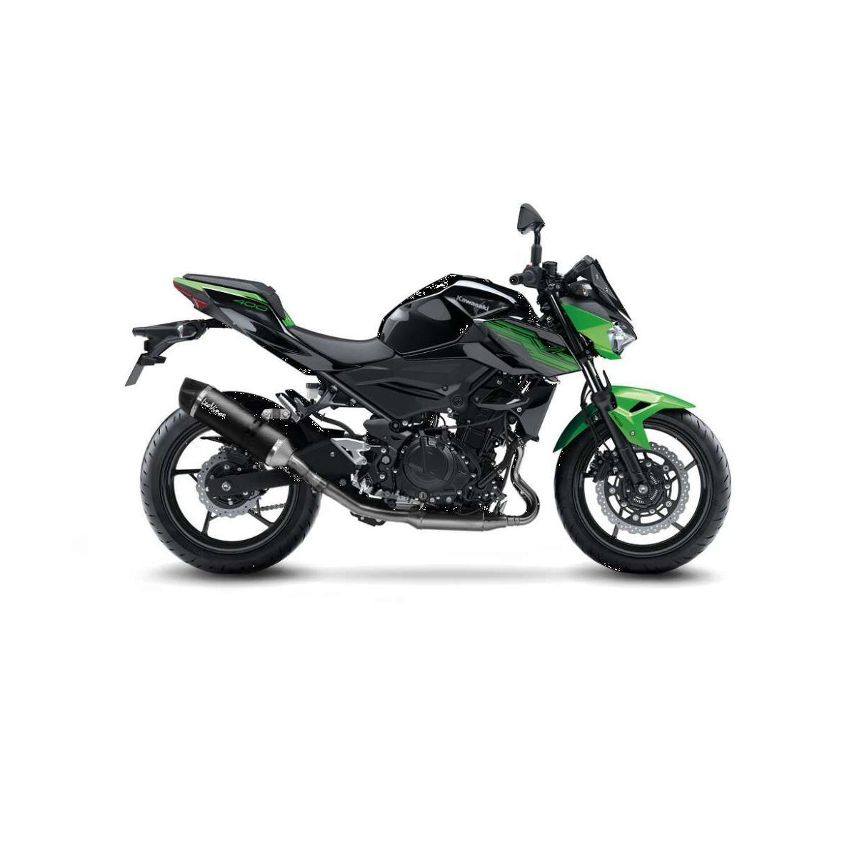 Kawasaki Z400 (19-26) m.fl. LeoVince LV One EVO slip-on – carbon – ekstra produktvisning af lyddæmper, finish og detaljer 4