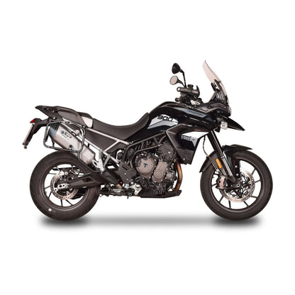 Triumph TIGER 900 (20-24) Fighter Evo slip-on, titanium – Spark – produktdetalje fra alternativ vinkel, billede 3