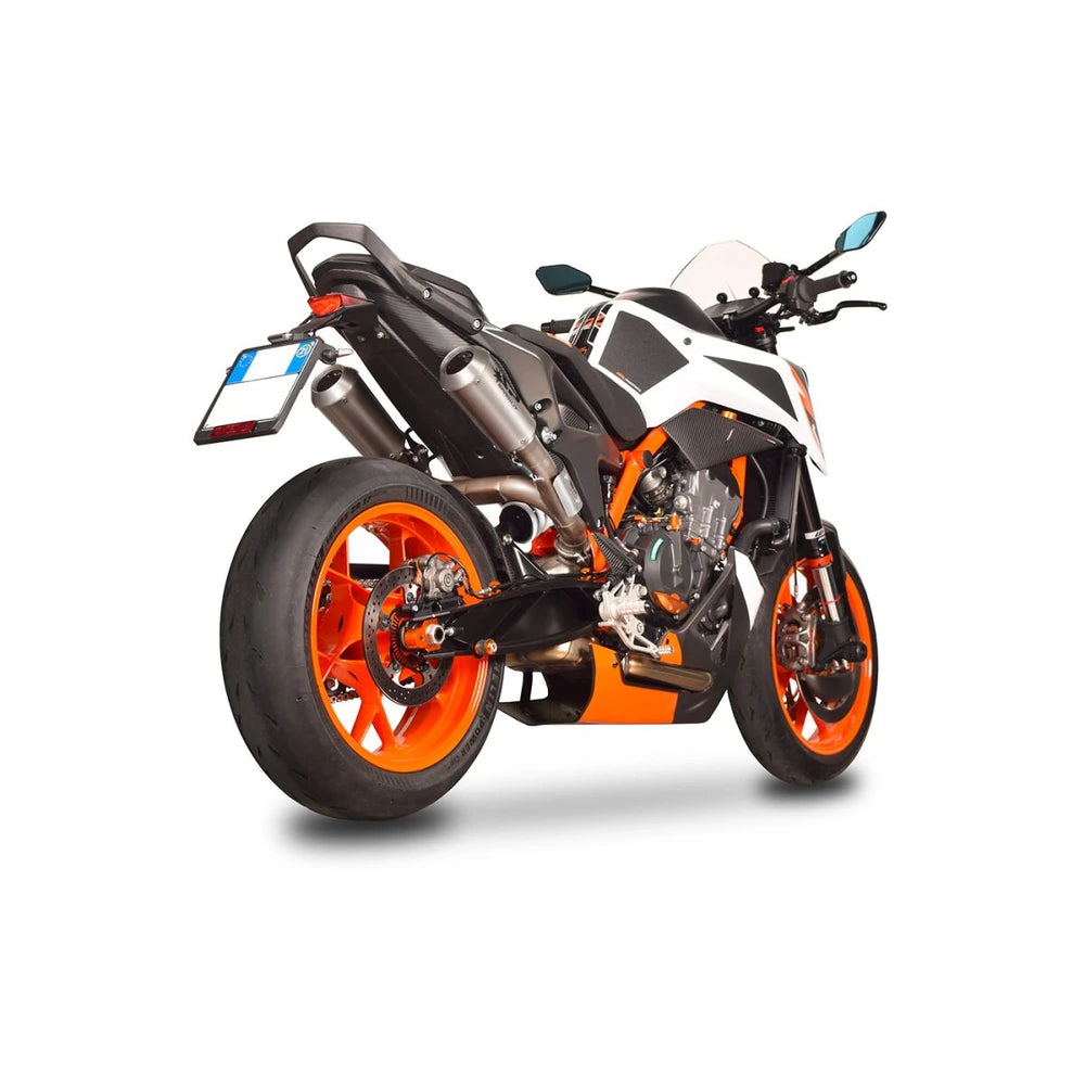 KTM 790/890 Duke (18-24) Moto GP slip-on, titanium – Spark – produktdetalje fra alternativ vinkel, billede 2