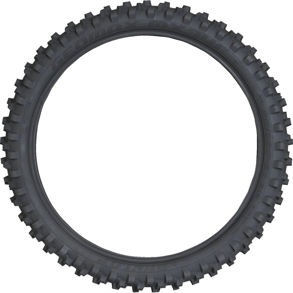 Dunlop Geomax MX34 60/100-10 33J TT – fordæk – originalt Dunlop fordæk med maksimalt MX-greb på blødt til mellemfast underlag. Køb hos Mo2parts. Produktbillede 3.