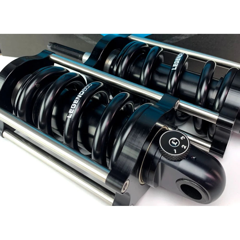 Legend Suspension Harley-Davidson Softail (00-17) REVO-A støddæmpersæt, 12.25", Heavy Duty, sort – produktbillede 4, varenr. 1310-1974