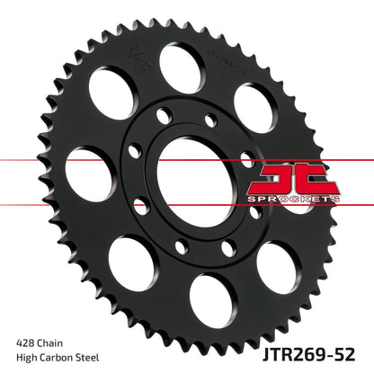 Bagtandhjul 52T, 428 – stål, JTR269.52 – JT Sprockets