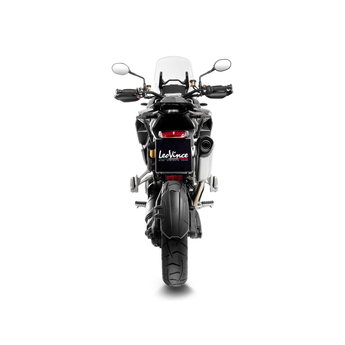 Triumph Tiger 1200 GT (22-26) LeoVince LV-14 slip-on – rustfri – titanium-look – ekstra produktvisning af lyddæmper, finish og detaljer 4
