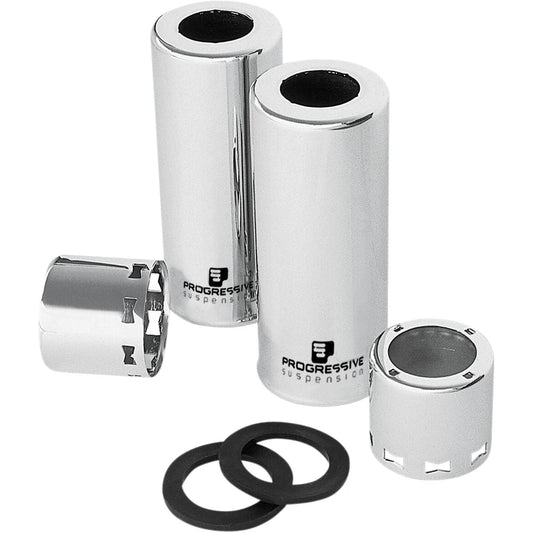 Harley-Davidson modeller (80-16) krom covers til 412 Series støddæmpere – Progressive Suspension