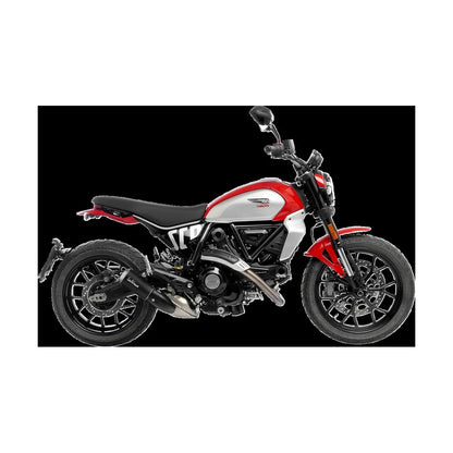 Ducati Scrambler 803 (23-26) LeoVince LV-10 slip-on – rustfri – mat sort – 15266B