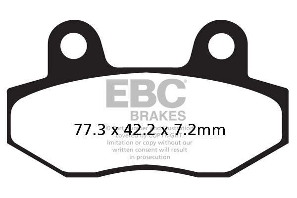 EBC SFAC086 carbon scooter-bremseklodser foran/bag